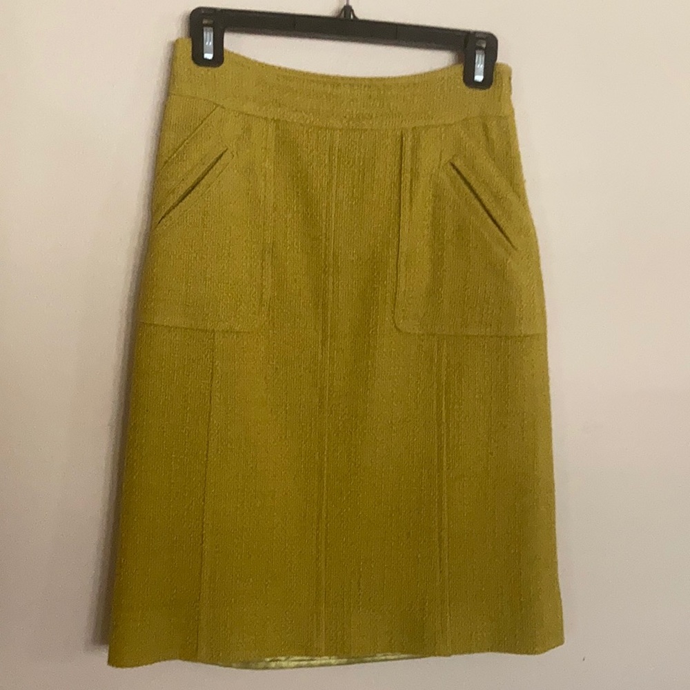 Milly wool pencil skirt size 0, side zip